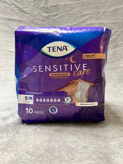 NEW TENA Overnight Underwear S/M (10 Count) – $5