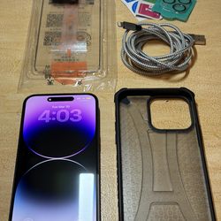 iphone 14 pro max deep purple 256gb unlockeda