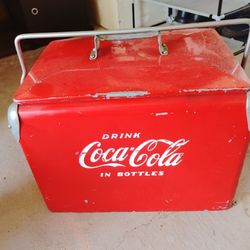 Antique Coca-Cola Ice Chest Vintage 1950s