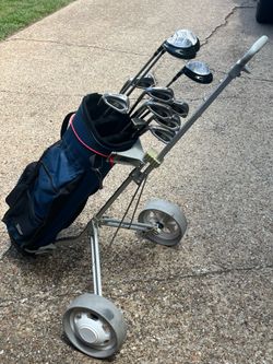 Spaulding Left-Handed Golf Club Set w/ Cart Bag – Complete Set – Ready to Play