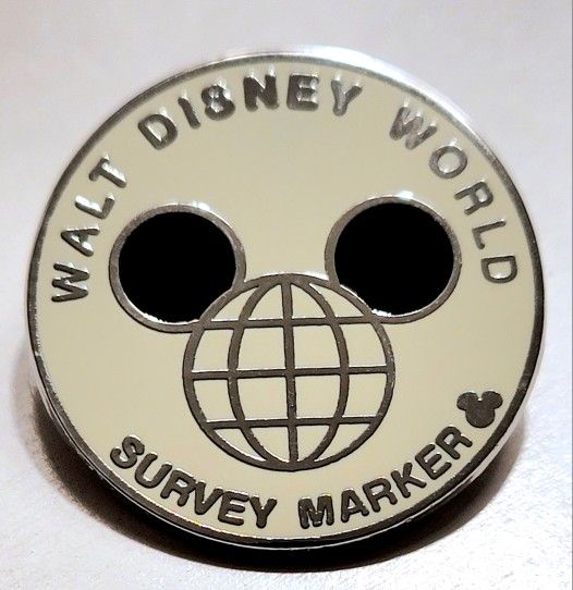 2008 Walt Disney World Hidden Mickey Survey Marker Pin