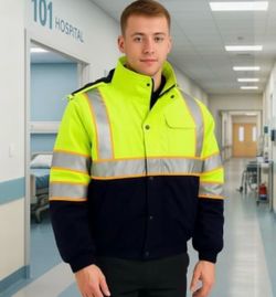 New XL Hi Visibility Safety Jacket. Unisex