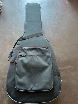 Hard Shell Acoustic Guitar Case – Black – Excellent Protection