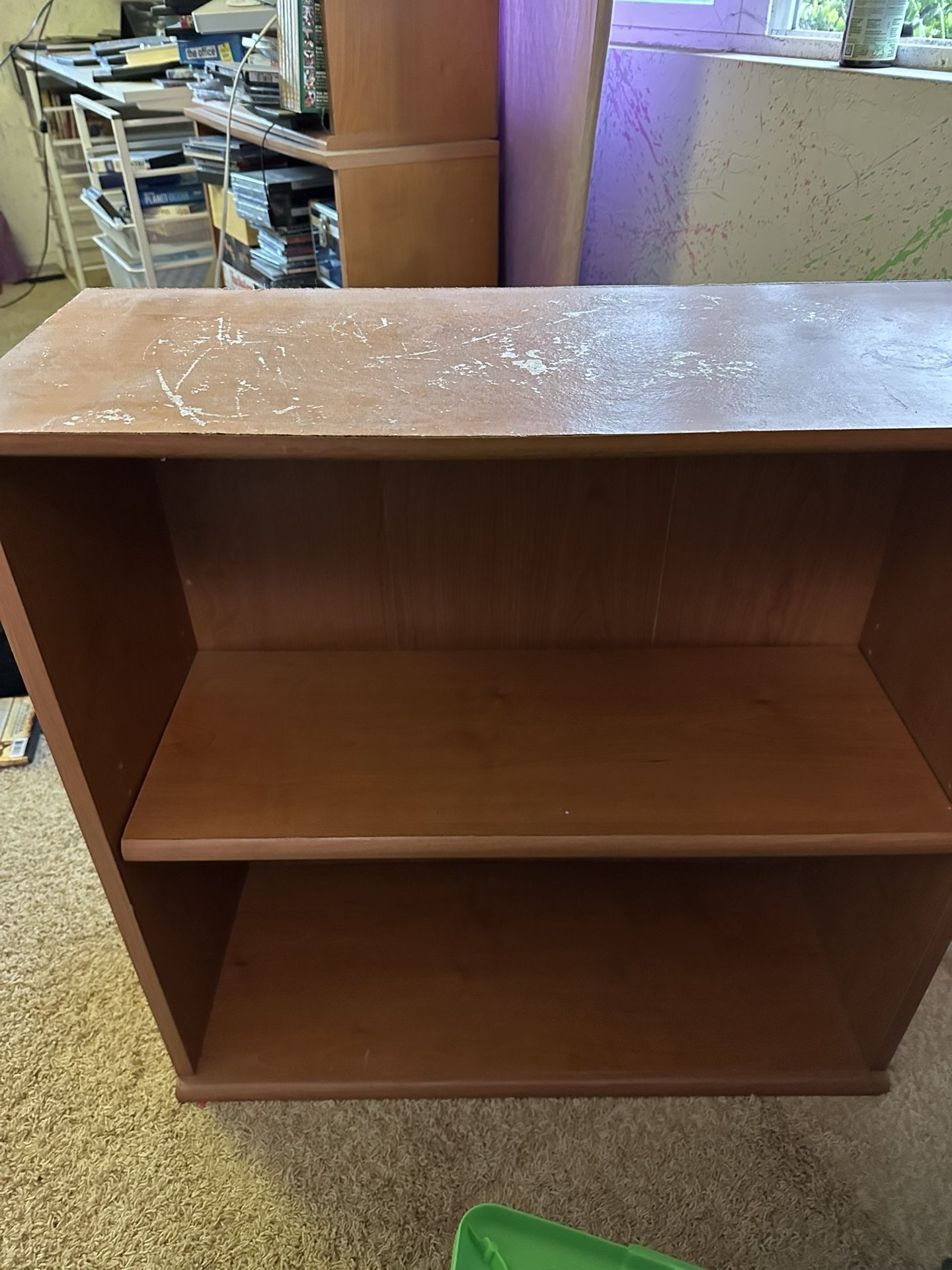Small Two Shelf Bookcase. 29.5” Long. 12” Deep