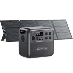 Bluetti  AC180 Solar Generator With 200 W Solar Panel