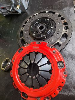 Action clutch with flywheel complete clean parts