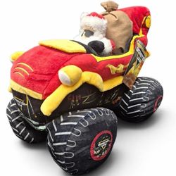 Christmas Monster Truck Heavyweight Plush Toy