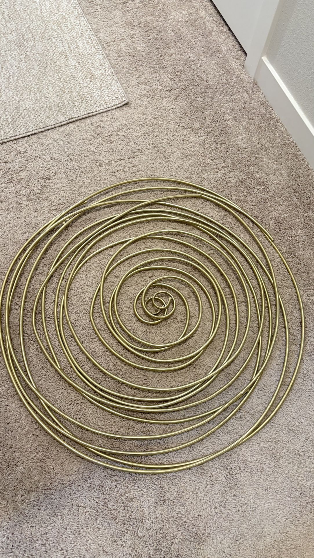 Golden Spiral Wall Decor