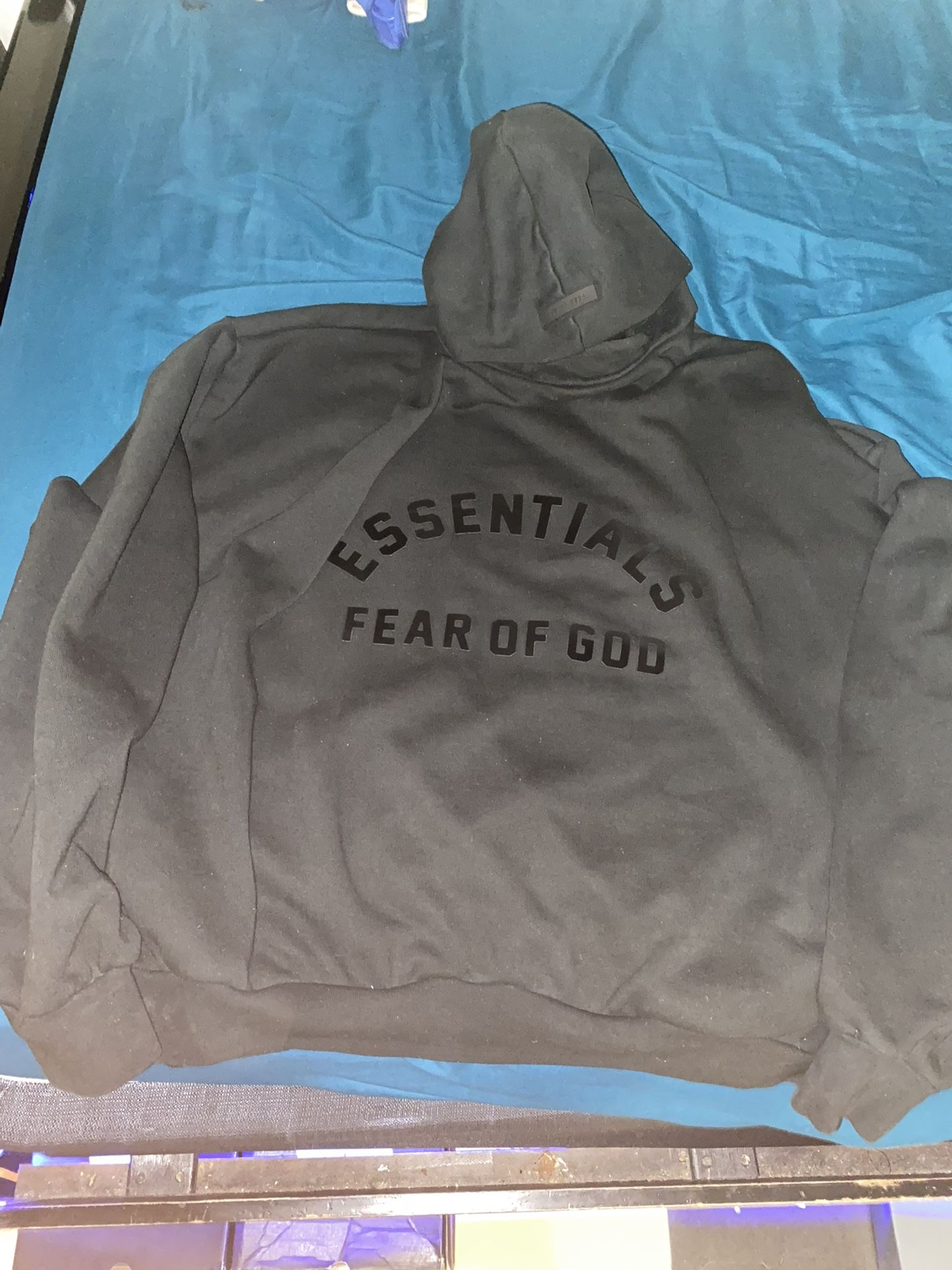 Jet Black Essentials Hoodie