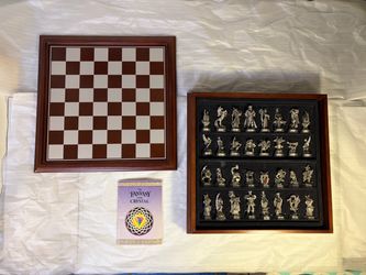 Antique Chess Set with Mythical Figures!