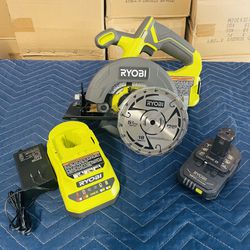 ONE+ 18V Cordless 5-1/2 in. Circular Saw Kit with 4.0 Ah Battery and Charger