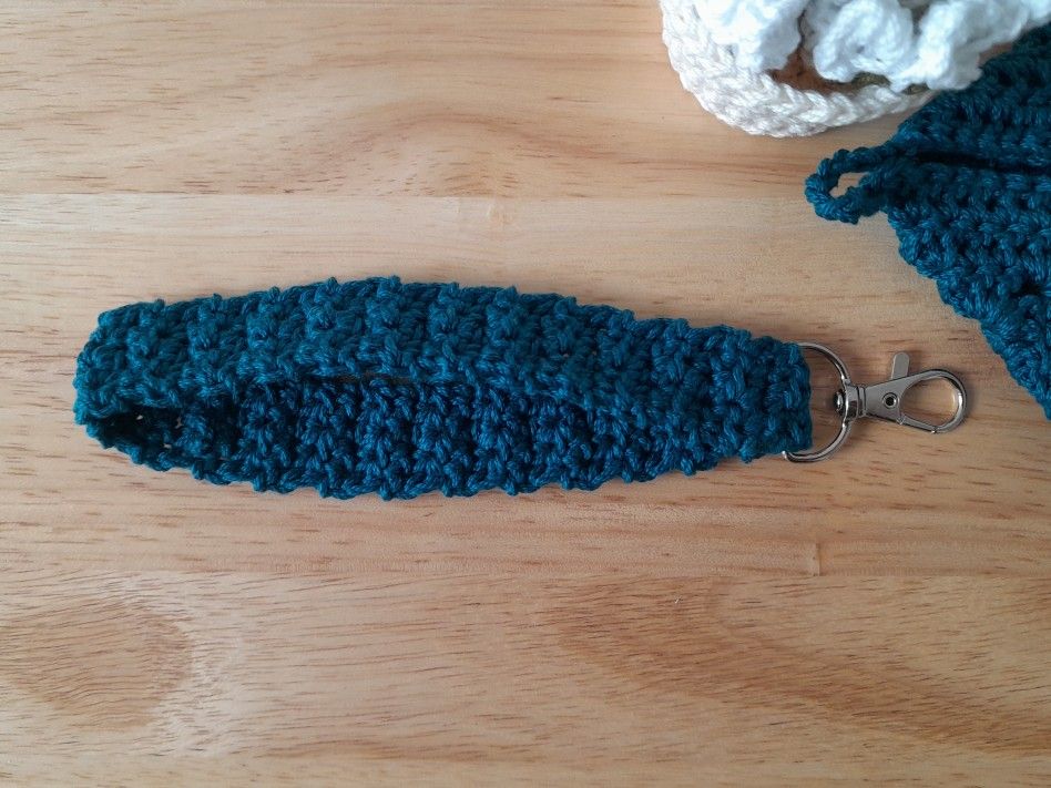 Handmade Crochet Wristlet Key Fob