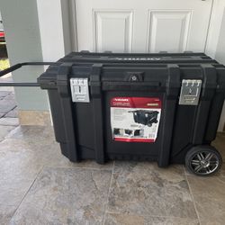  Husky 37 in. Rolling Tool Box Utility Cart, Black