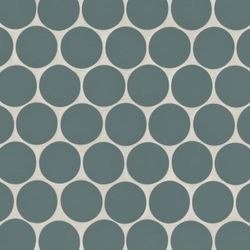 Makoto Round 2 in. x 2 in. Midori Green Porcelain Mosaic Tile (3.42 sq. ft./Case)