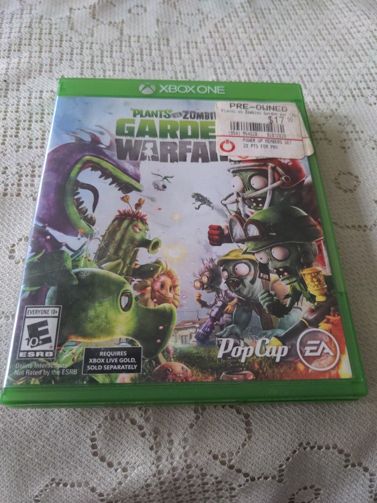 Xbox One Planets Versus Zombies Garden Warfare Used Video Game.