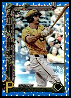 2025 Topps Blue Holiday Lights Bryan Reynolds #H138 Pittsburgh Pirates A
