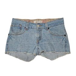 Levi's 504 Slouch Cutoff Denim Shorts Low Rise Y2K Frayed Womens Size 11