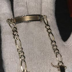 14k Gold ID Bracelet 