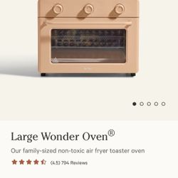 Large Wonder Oven: family-sized non-toxic air fryer toaster oven