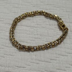 14K GOLD BOXCHAIN BRACELET 