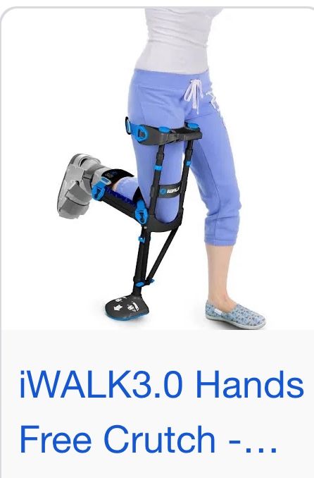 Iwalk free Crutch - Hands Free Crutch / Crutches For Those Who Broke Foot/ankle/leg