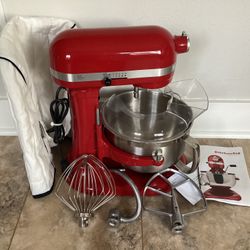 KitchenAid 6-Quart Bowl Lift Stand Mixer with Pouring Shield and Cover