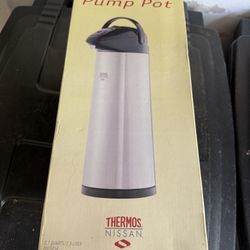 Thermos Nissan Pump Pot, brand new!  