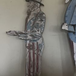 Abraham Lincoln Statue 4th Of July Vintage Statue Mcm 