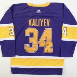 Autographed Kaliyev Jersey (Reverse Retro)