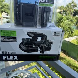 FLEX COMPACT 24-Volt 2.5-in Portable Band Saw battery