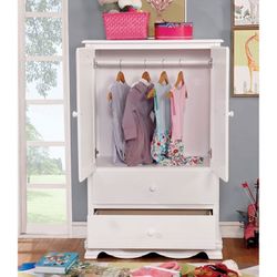 WHITE FINISH PLENTY OF STORAGE-GUARDADERO