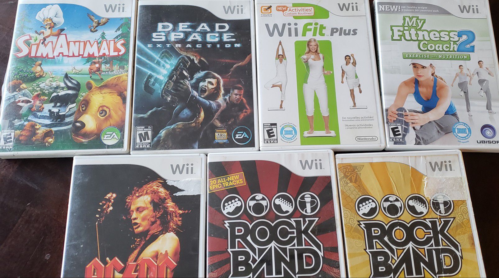 Wii games & Rockband tracks