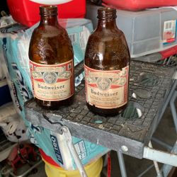 Vintage Budweiser Short Bottles