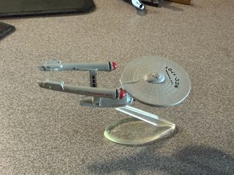 Micro Machines Star Trek TOS USS Enterprise NCC-1701 Starship W/ Stand Galoob | MFG 1993
