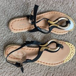 Egyptian type flats. Bought from Venus.