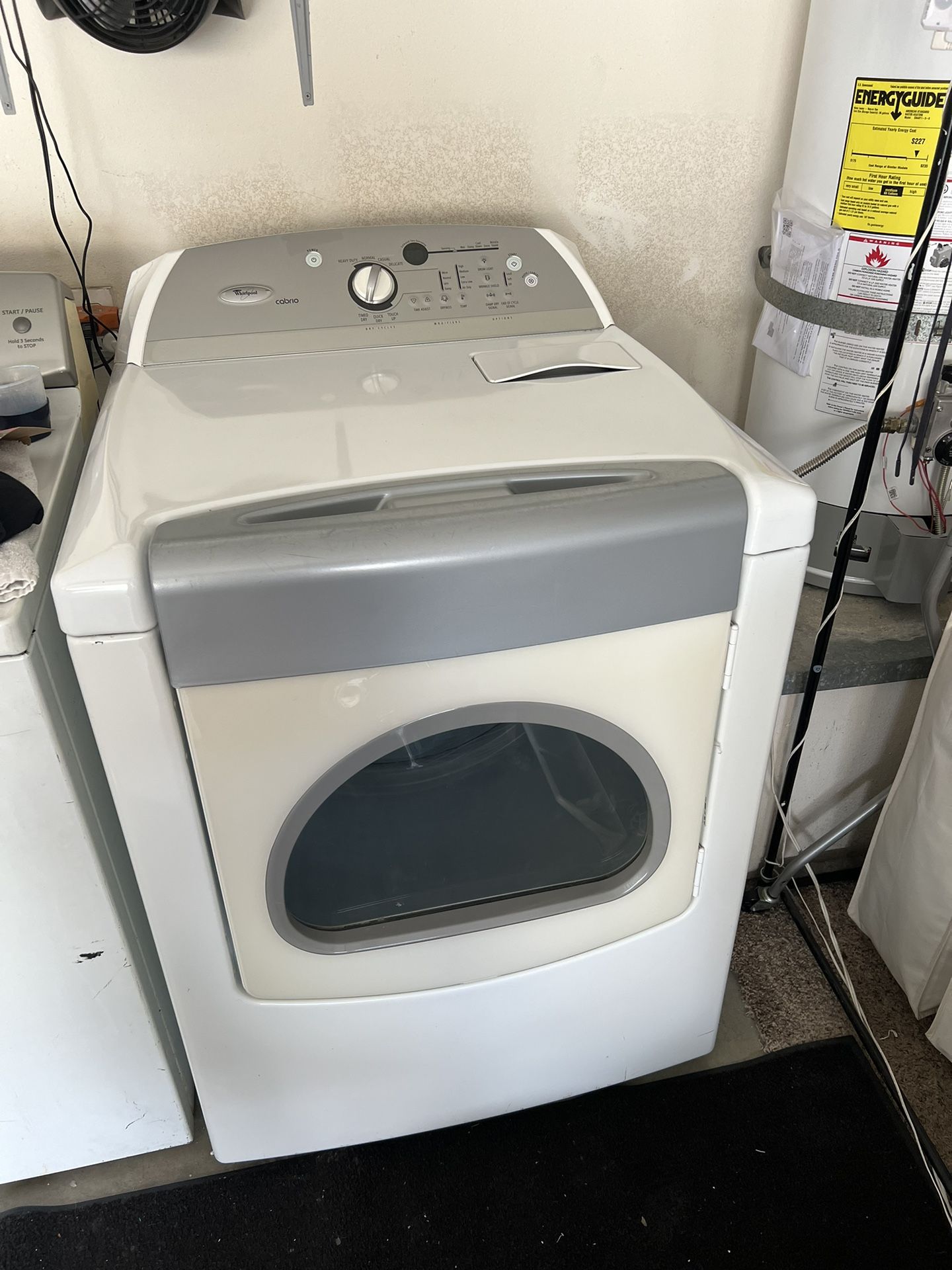 whirlpool electric dyer white