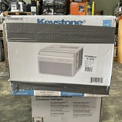 Keystone 8,000 BTU 115 V Window Mounted Inverter Air Conditioner with Heater and Remote Control