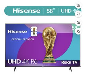 Hisense 58" Class 4K UHD LED LCD Roku Smart