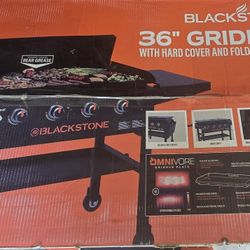 Black Stone 36 " Griddle With Hard Cover And Floating Shelves