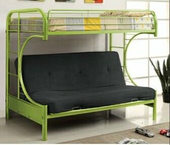 Twin over futon bunk bed NO TWIN MATTRESS JUST FUTON MATTRESS