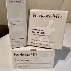 Perricone MD No Blur No Makeup Blush & Chia Cleansing Balm NEW