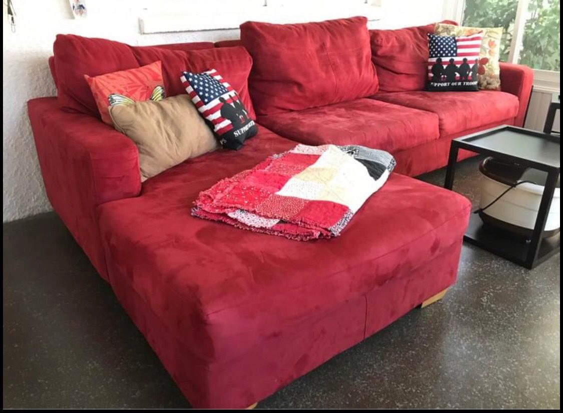 Red sectional couch for Sale in Dade City, FL OfferUp