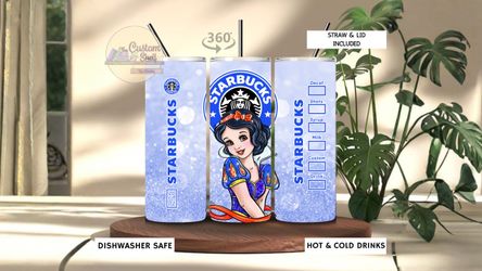 Snow White SB Inspired 20 Oz Stainless Steel Tumbler (READ DESCRIPTION)