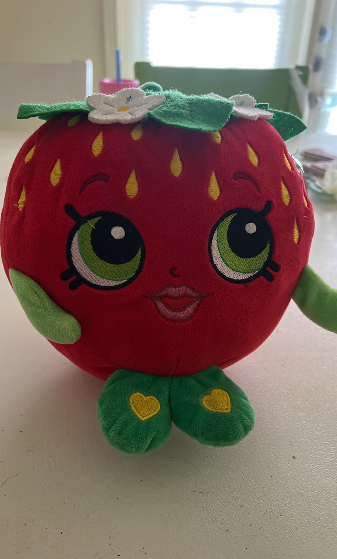Shopkins Strawberry Plushie Coin Bank