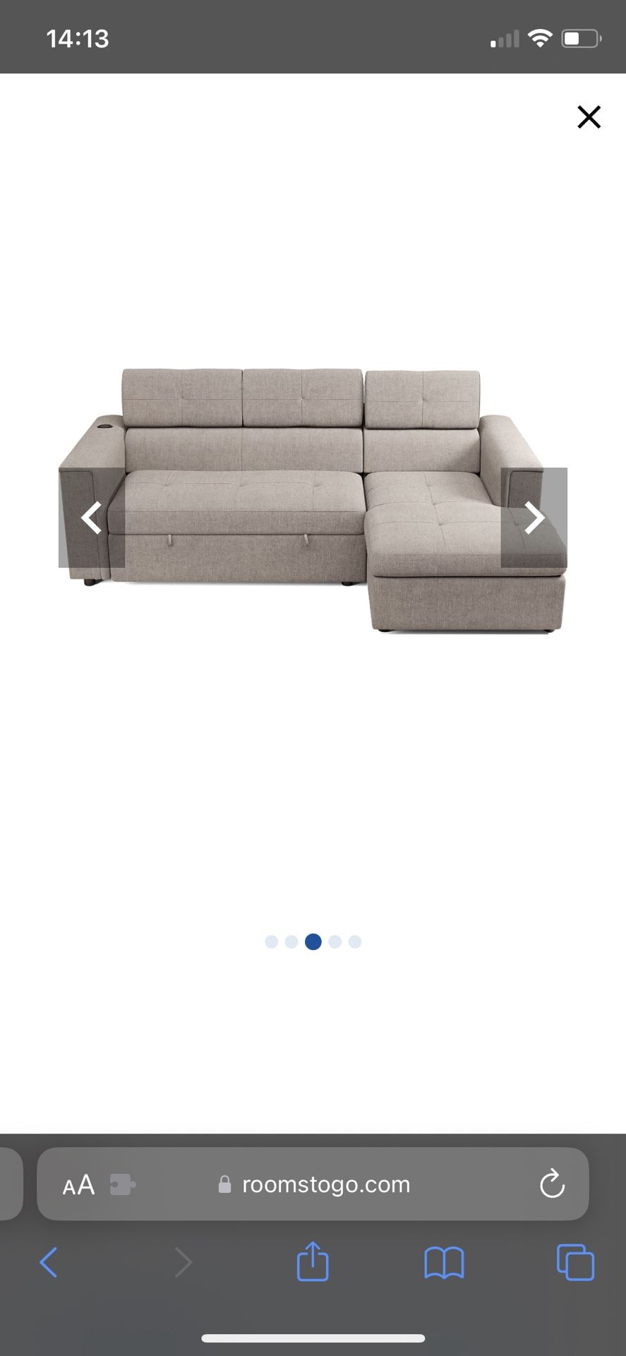 Coleford Sleeper Sectional + Swivel Chair