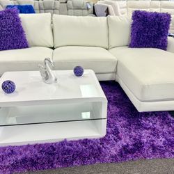 Stunning White L Shape Sofa Sectional On Sale $799 (Huge Savings$$)