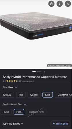 Sealy Hybrid Mattress- King