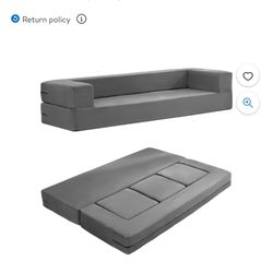 Mjkone Folding Queen Size Sleeper Sofa Bed, Convertible Sofa with 3 Ottomans, Futon Couches, Fold Out Couch Sofa Bed, Modern Floor Couch