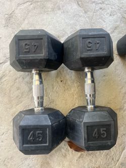 45 lb dumbbells