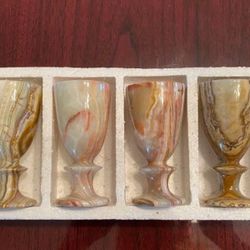 Handcrafted Marble Glasses